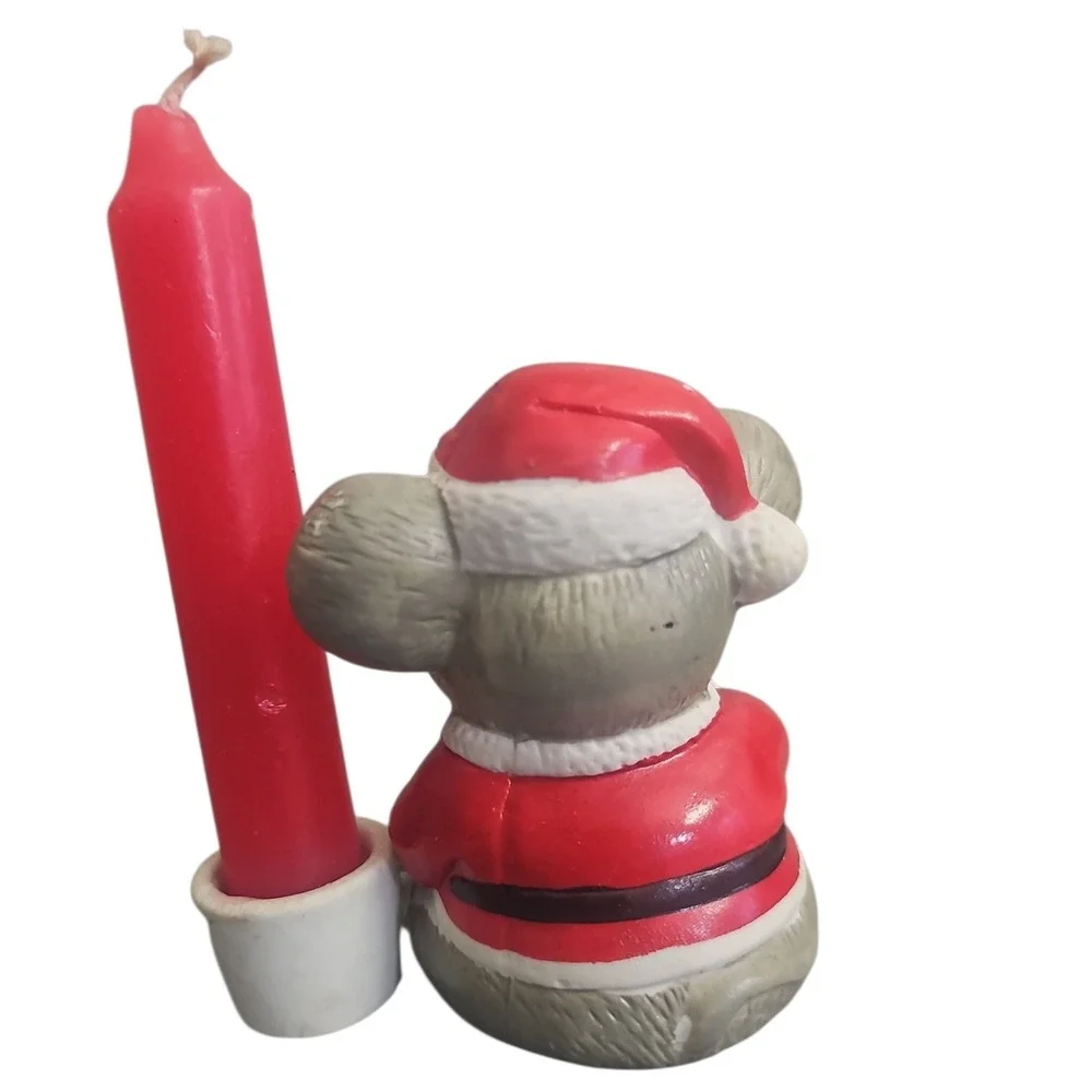 Simon Holiday Collection Mouse Candle Holder, Christmas Decor with‎ Candle